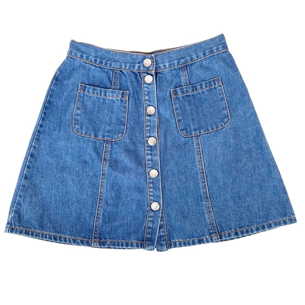 Urban Outfitters BDG Denim Button Front Jean Skirt Sz S